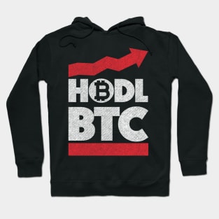 Funny quote HODL BTC up arrow currency gifts Hoodie